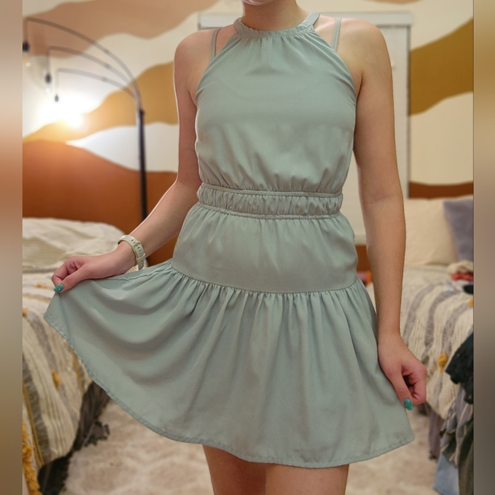 Blue-Green Dress